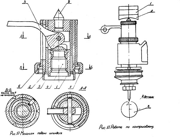Работа по контршаблону на станке 6Е463
